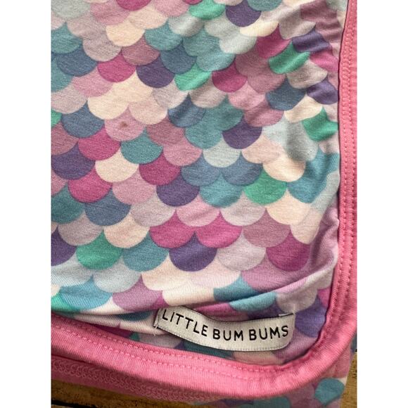 Little Bum Bums Salty But Sweet Mermaid Shell Bamboo Blanket 50x50" - Picture 9 of 10